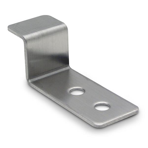 HINGE BRACKET TOP AMP FLAT SS STEEL - Toilet Partition Hardware - Jacknob