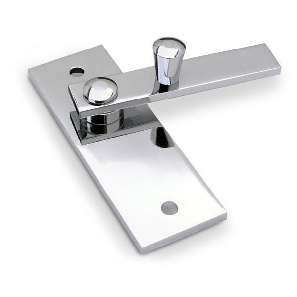 LATCHTHROW BRASS/CHROME Toilet Partition Hardware Jacknob